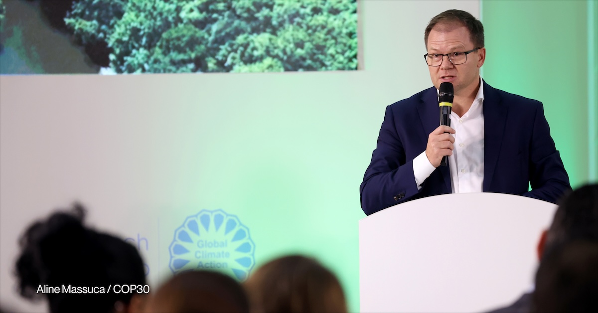Carsten Schneider, German minister of the environment, at COP30.