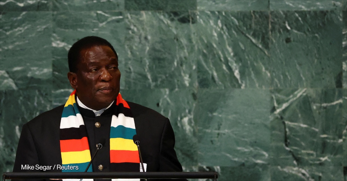 Zimbabwean President Emmerson Dambudzo
Mnangagwa.