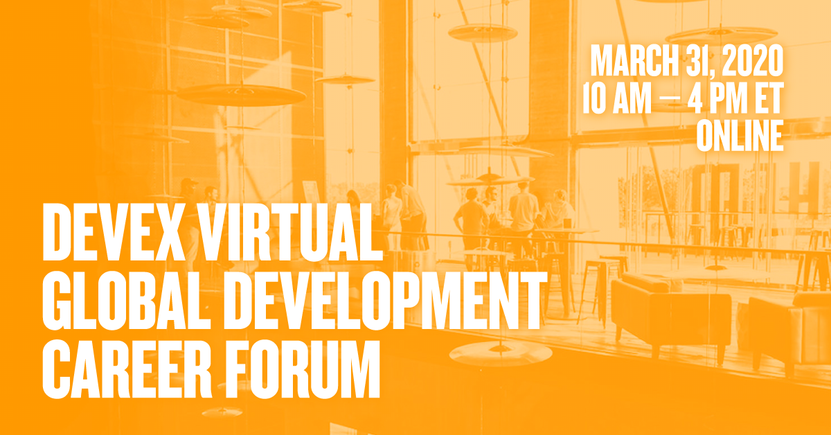 Devex Global Development Career Forum 2020