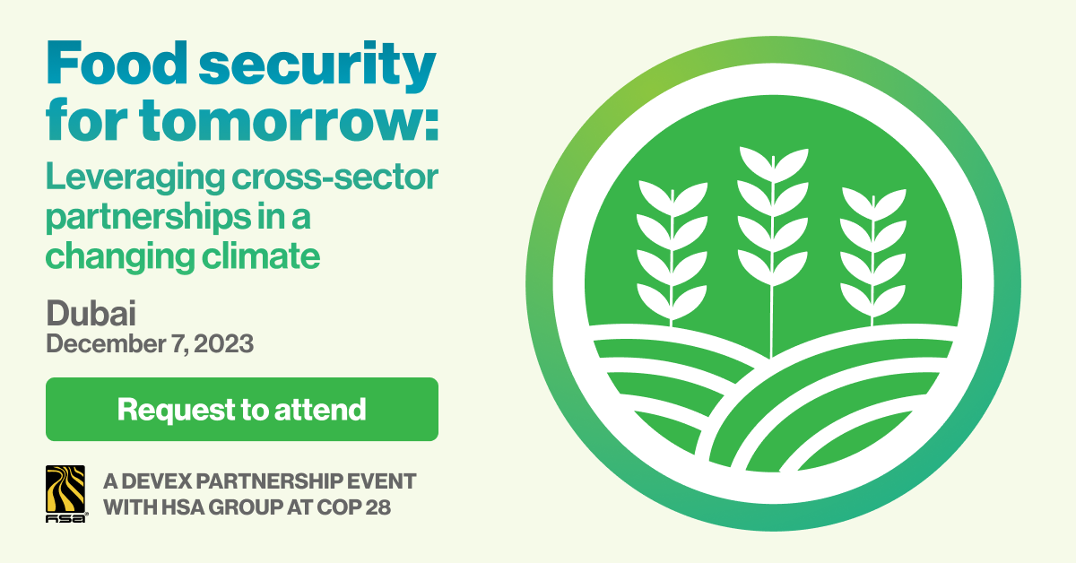 Food security for tomorrow: Leveraging cross-sector partnerships in a ...