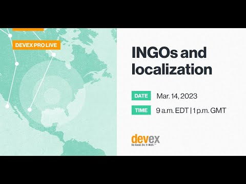 How localization will change INGOs
