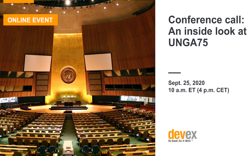 Conference call:
An inside look at UNGA 75
