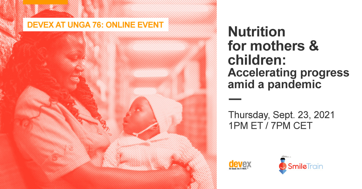 Nutrition for mothers & children: Accelerating progress amid a pandemic