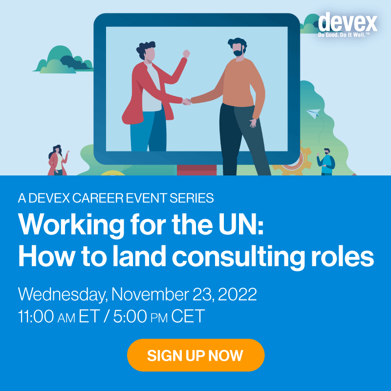 Working for the UN How to land consulting roles