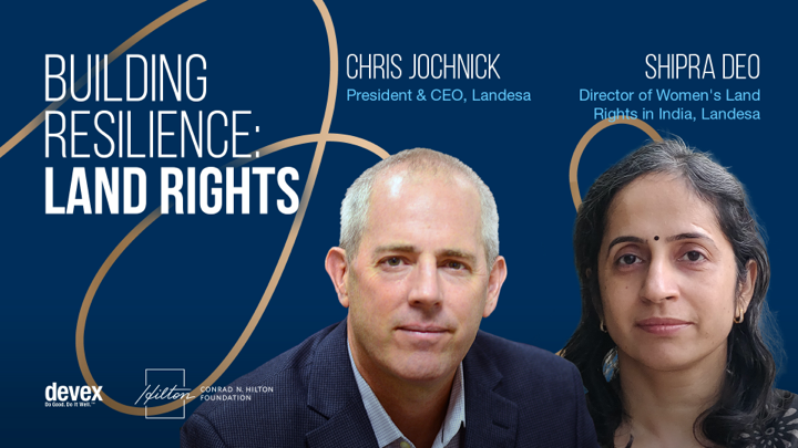Watch: Landesa's Chris Jochnick and Shipra Deo on building resilience